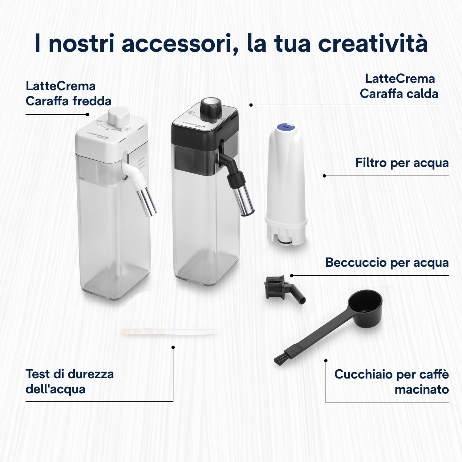 De’Longhi Eletta Ultra – Perfetto Macchina da Caffè Automatica, LatteCrema Montalatte Automatico, 50+ Bevande Calde e Fredde, Silent Technology, Display Touch a Colori, Metallo (ECAM472.85.MB)