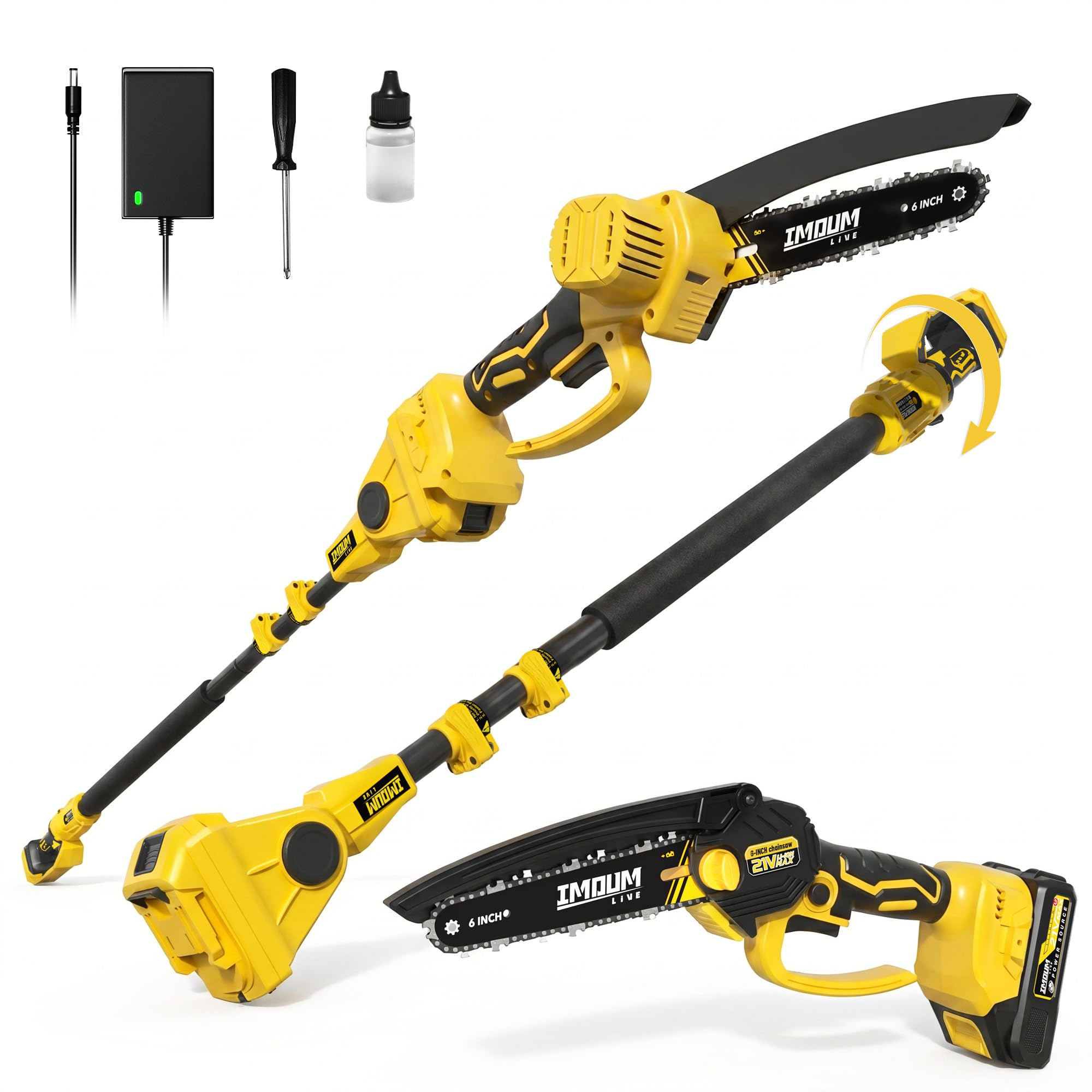IMOUMLIVE 2-in-1 Pole Saws