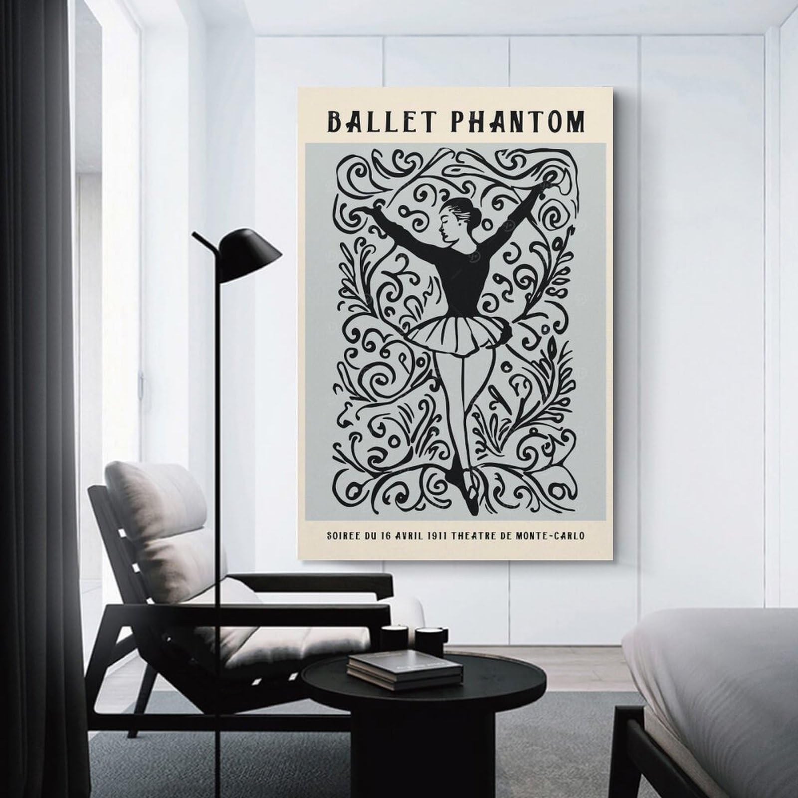 Junmoney Unframe-Style-10 Room Decor Wall Art Monte Carlo Ballet Fest, 12X18inch(30X45cm), For Home Lounge, Bedroom Or Reading Nook, Eye Catching Artwork For Blank Walls