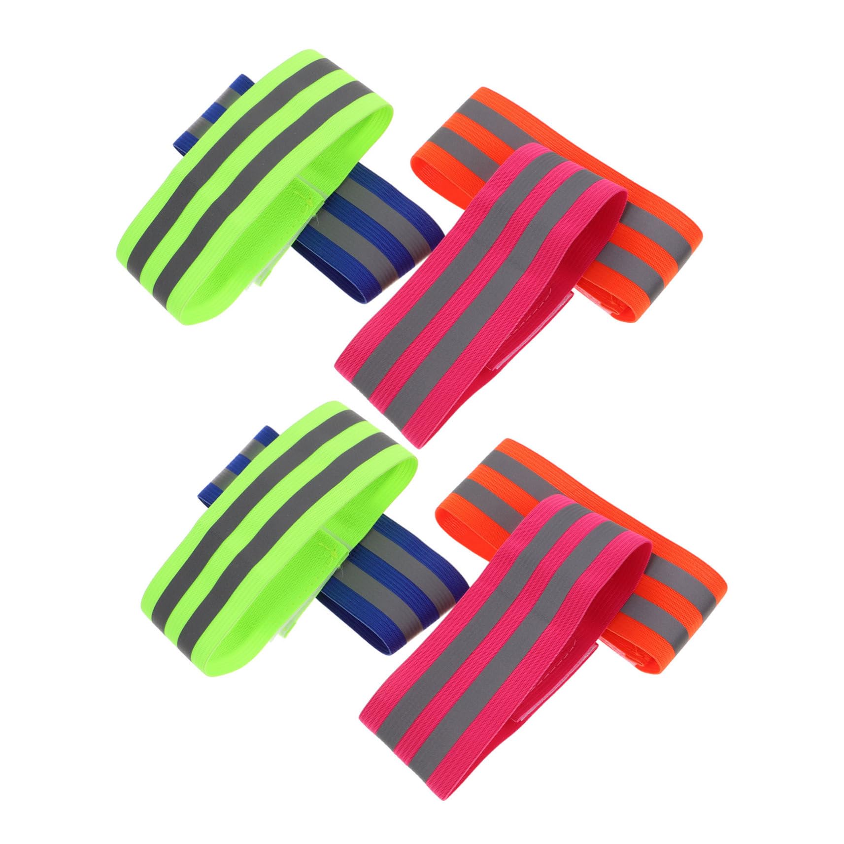 VICASKY 8Pcs High Elastic Reflective Wristbands for Enhanced Nighttime Safety Arm Bands for Running Cycling and Outdoor Activities Comfortable Wrist