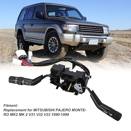 Miniatura 7 de Interruptor de luz intermitente, interruptor de limpiaparabrisas MR301406 de repuesto para Mitsubishi Pajero Montero MK2 MK 2