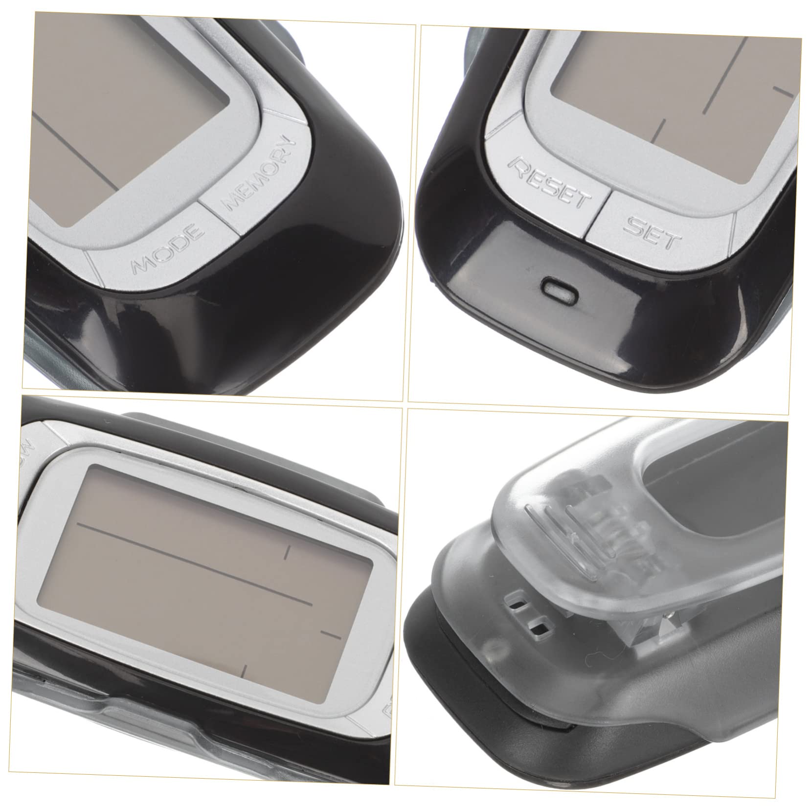 BESPORTBLE 5 Pièces podomètre 3D podomètres Compteur de Pas pour Hommes Femmes compteurs pédomètre Simple de Poche de randonnée passomètre pour l'extérieur Abdos