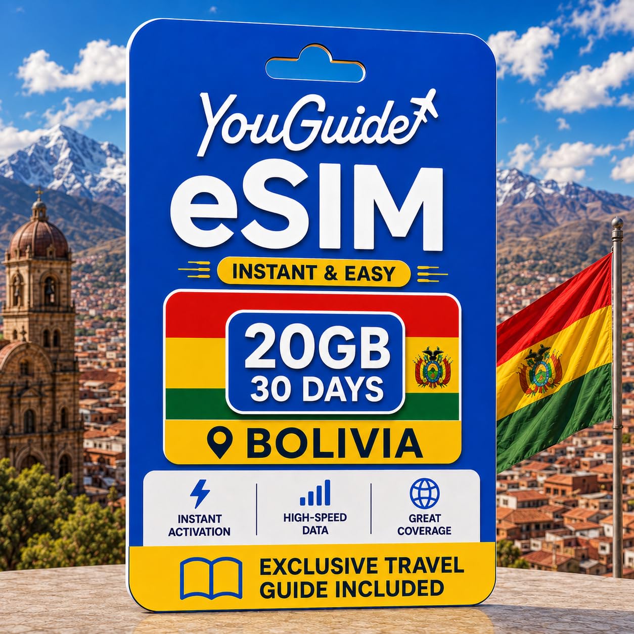 Bolivia eSIM 20GB 30Days