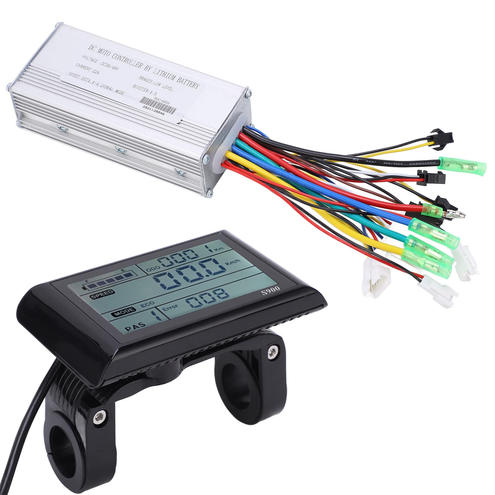Zestaw KontroleróW Bezszczotek Elektrycznych z 9 MOSFET -LCD Wyświetlacz -łatwy do Zainstalowania i Użycia dla SilnikóW 500 W 750W -przydatne dla Cykli