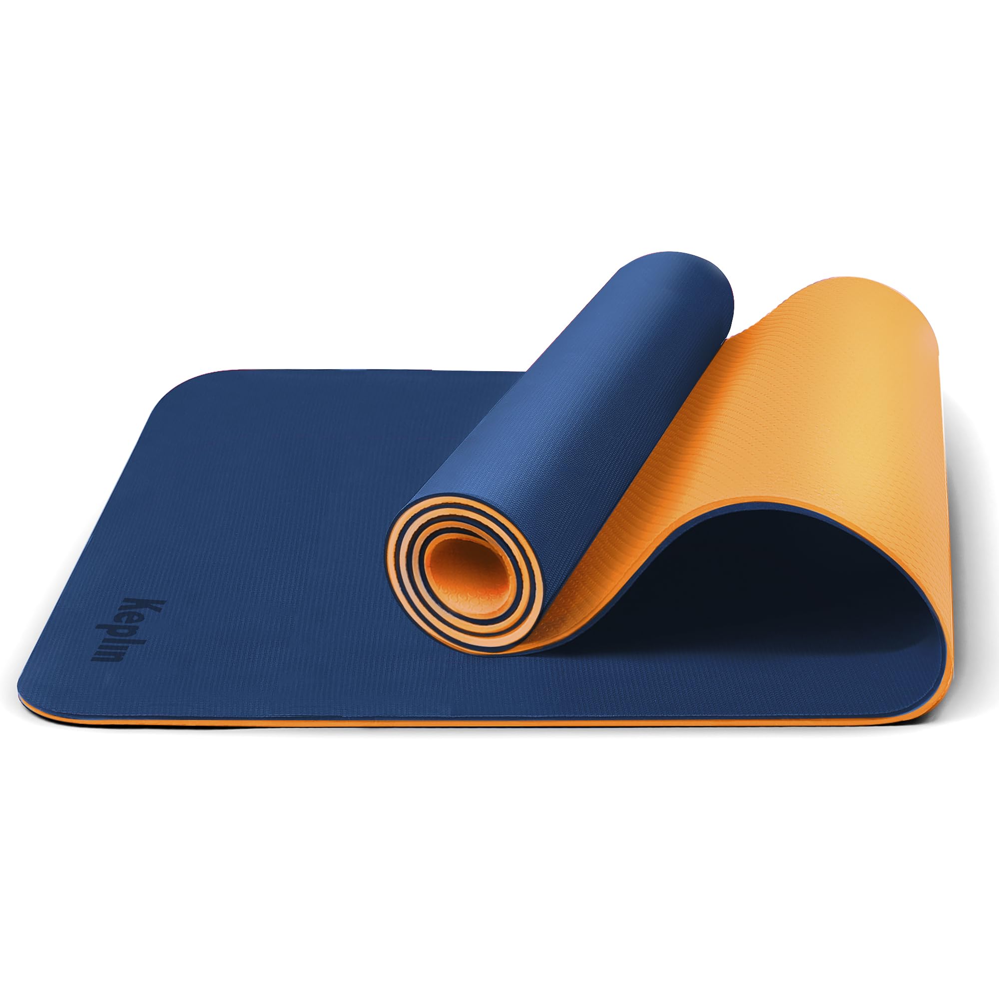 KEPLIN Yoga & Exercise Mat with Carry Strap, Large Non-Slip Comfortable Training & Workout Floor Mat for Home or Outdoor, Gym, Pilates, Gymnastics, HiiT, Stretching & Meditation
