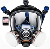 Parcil Distribution Gas Mask Survival Nuclear and Chemical Full Face Respirator - Organic Vapor & Particulate - CE Tested