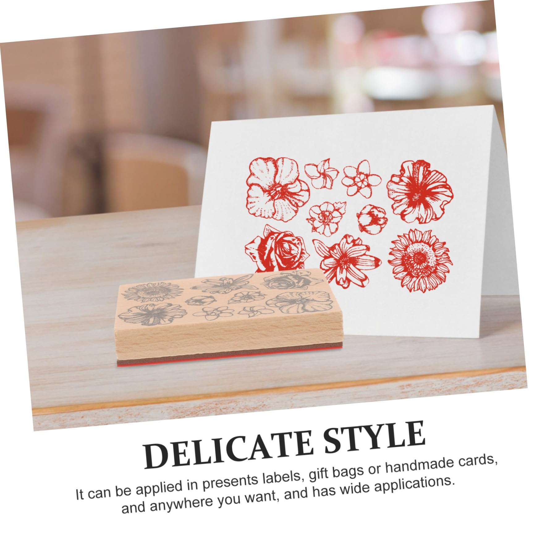 DOITOOL 5 Pièces Tampon Décoratif Diy pour Scrapbooking Outil Multi Fonctionnel pour Cartes Artisanat Détails