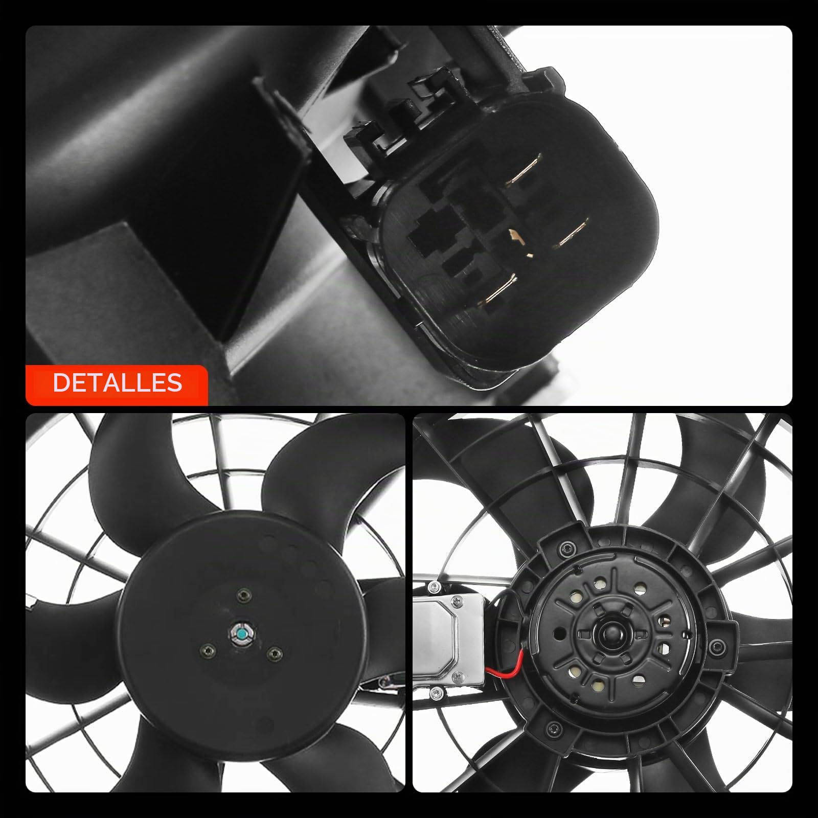 Eléctrico Ventilador Enfriador Ventilador para 3 E46 316i 318i 320i 323i 325i 328i 330i y de 330i Cabriolet Coupe Hatchback Hatchback desde 1998-2007 17117525508