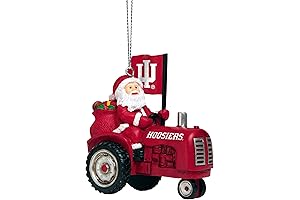 IU NCAA Unisex-Adult Sledding Snowman Holiday Christmas Tree Ornament