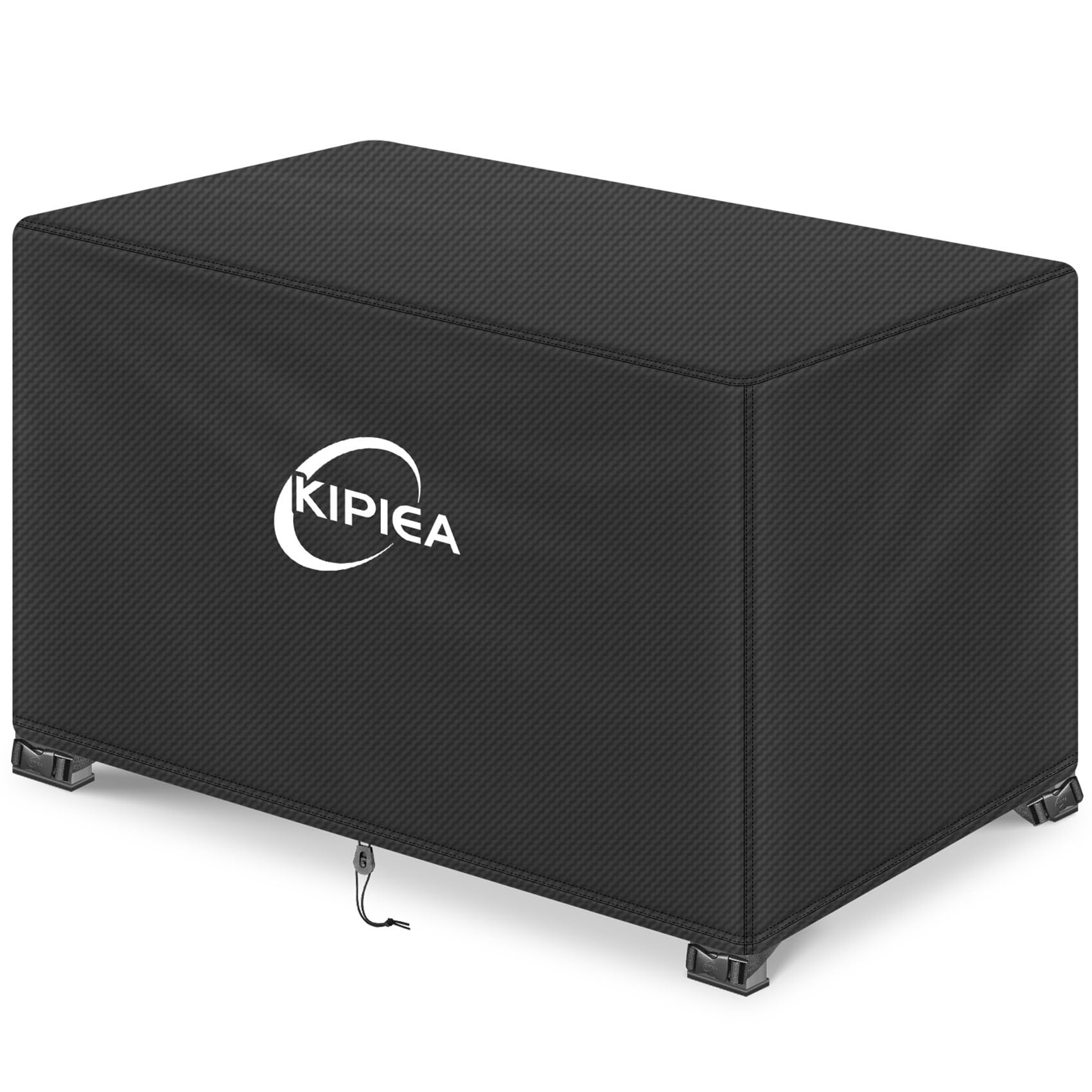 Kipiea Fire Table Cover, Waterproof Round Fire Pit Cover with Anti UV, Fits Outdoor Patio Fire Bowl and No Tears, No Fading - Black (36"D x 20" H) — view 10