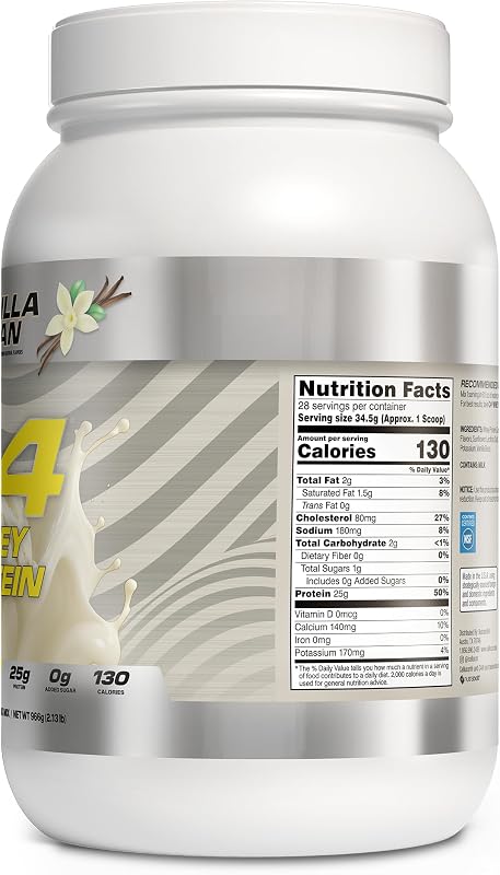 C4 Whey Protein, 25g of Protein for Muscle Recover, Vanilla, 28 Servings image 3
