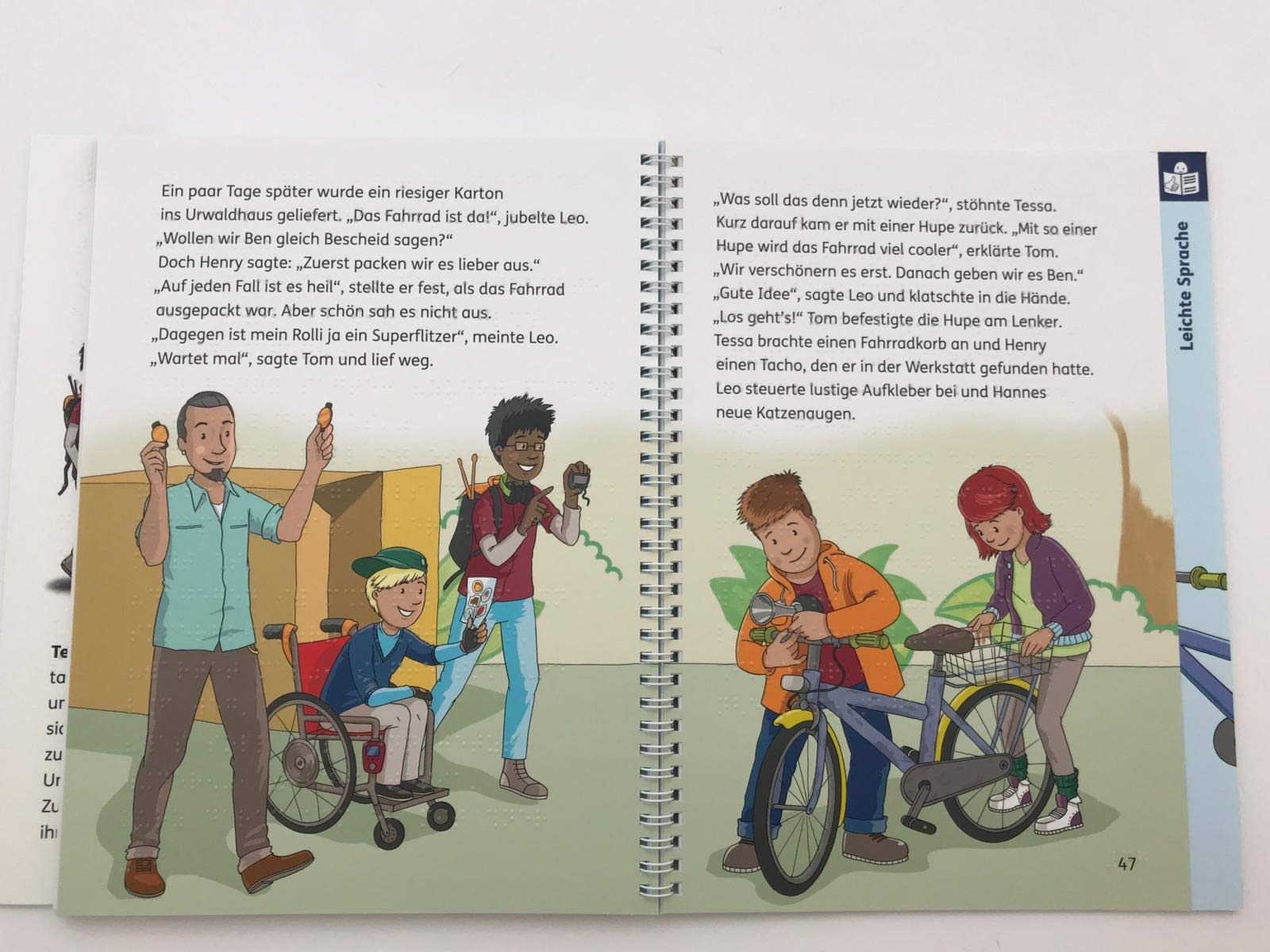 Die Bunte Bande - Das gestohlene Fahrrad. Ein inklusives Kinderbuch auch in Braille-Schrift und Leichter Sprache: gemeinsam mit Aktion Mensch (LESEMAUS zum Lesenlernen Sonderbände)