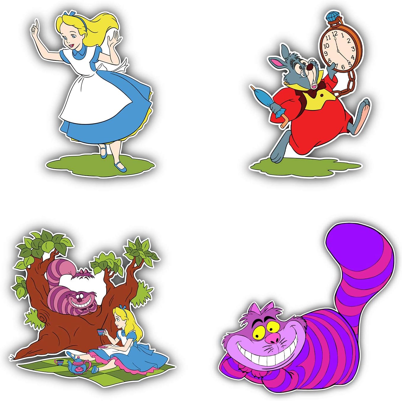 Alice in Wonderland Cartoon Vinyl Decal Bumper Sticker