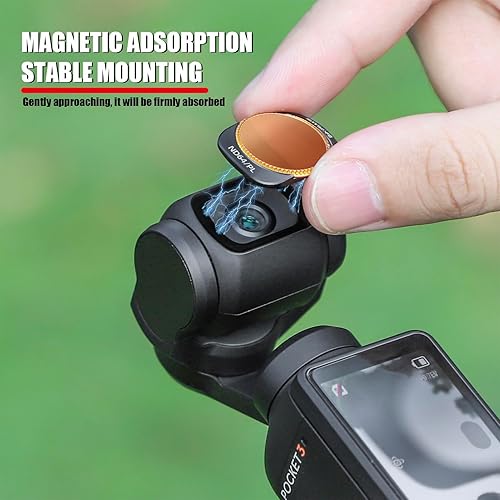 Miniatura 4 de Pocket3 Juego de filtros para DJI Osmo Pocket 3 Accesorios de cámara ND UV CPL MCUV ND-PL Kit de filtro de lente de cámara ajustable