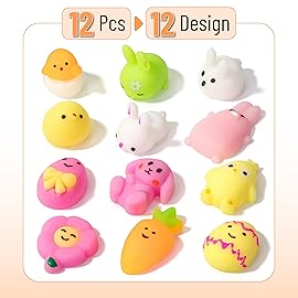 Mr. Pen Squishy Toys for Kids - 12 pcs, Squishies with Squishy Animals and Squishy Party Favors
