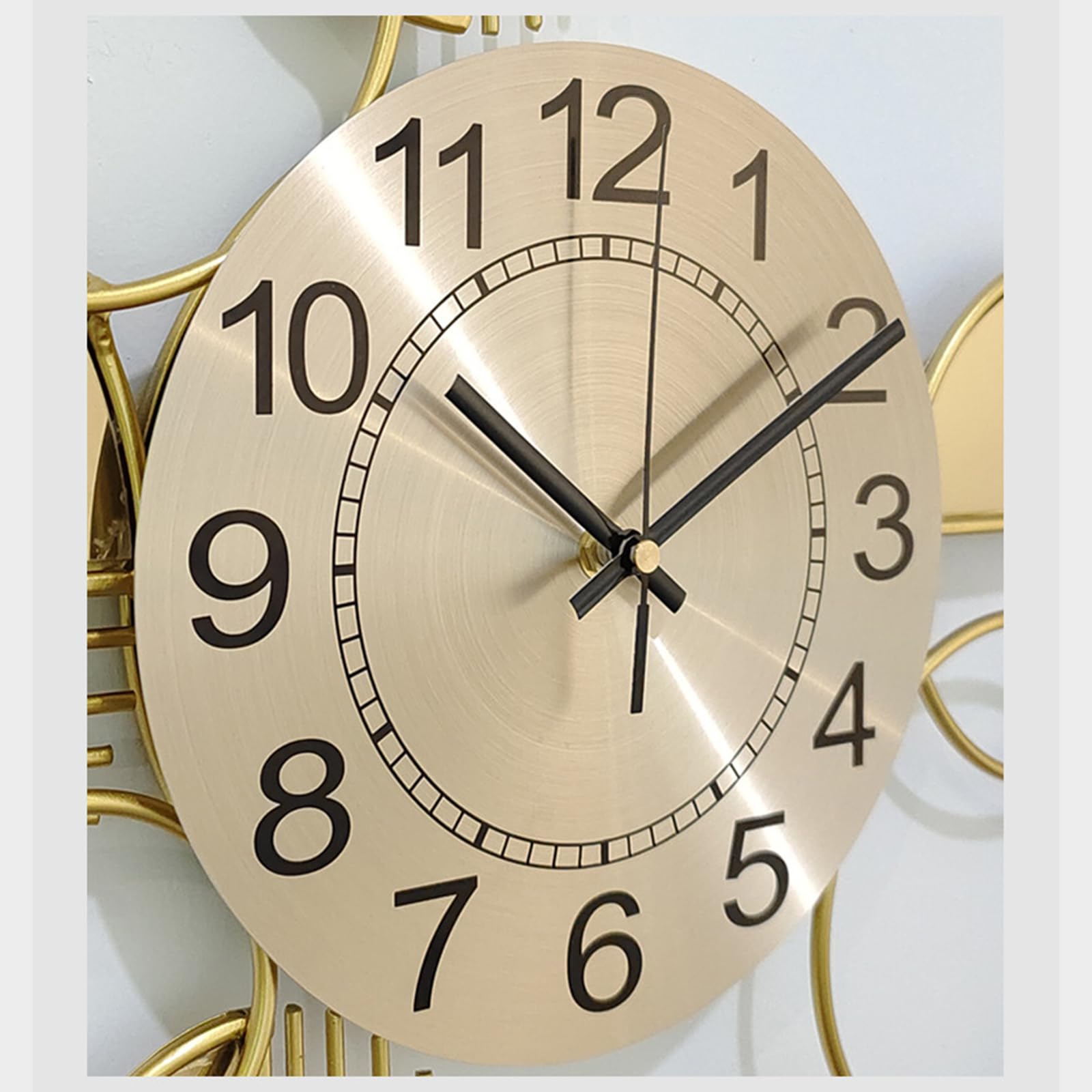 Grandi Orologi In Metallo, Fiori Orologio Decorativo Con - 4
