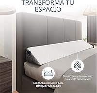 Vista 5 de Kolbs - Almohada de cuña de cama tamaño King para cabecero Almohada moderna y elegante para llenar el espacio entre la cabecera y el colchón