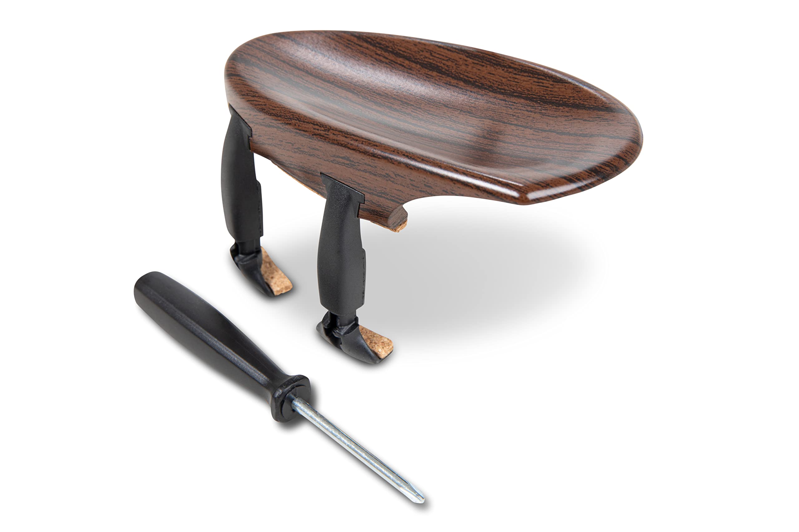 Wittner Chinrest, side-mounted chinrest Violin 4/4, high-tech plastic, anatomically shaped, allergy-tested, with screwdriver