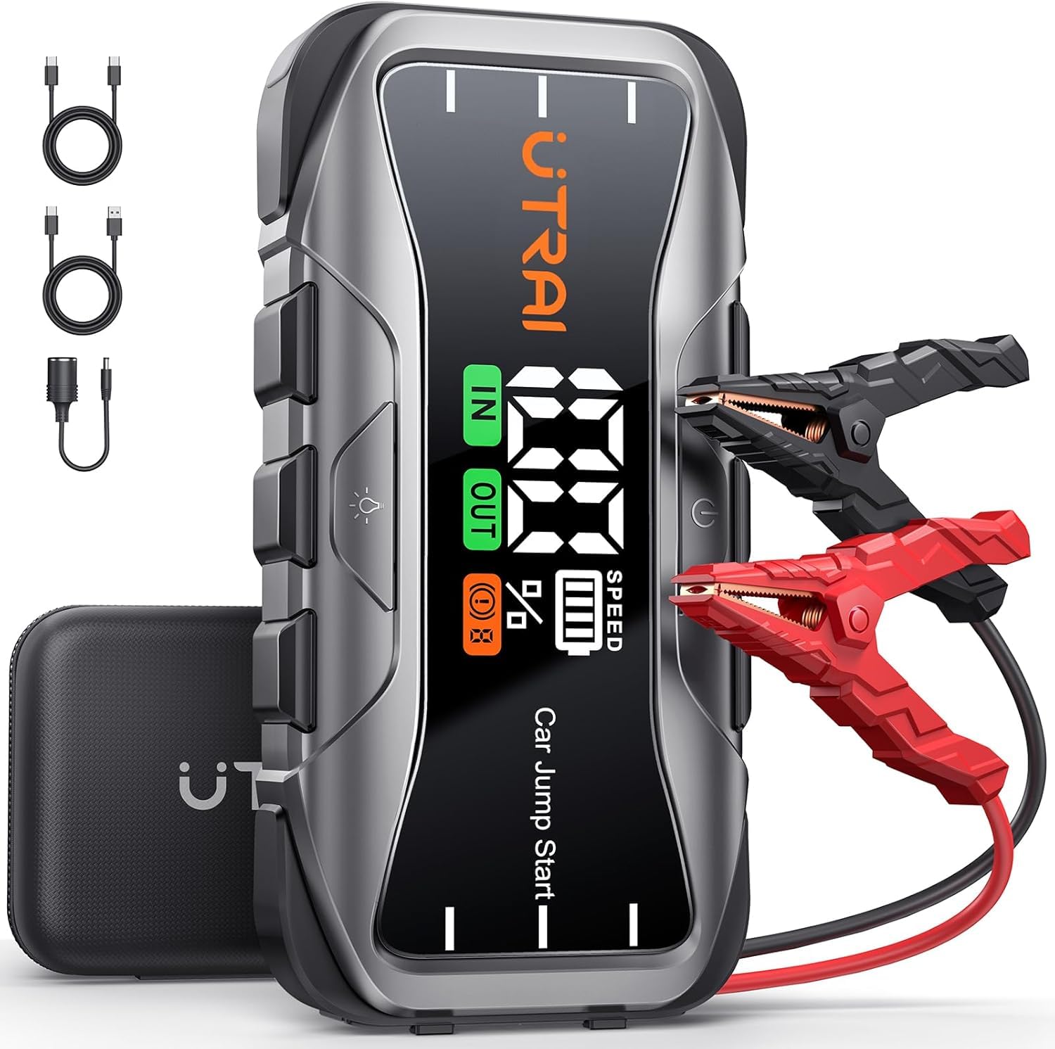 UTRAI Car Jump Start 収納ケース付き Amazon.com: UTRAI 8000A Portable Jump Starter for Car, 12V Battery