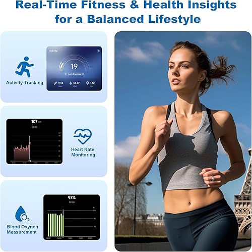 Miniatura 4 de Anillo inteligente para mujeres y hombres, regalos del día de San Valentín, anillo de fitness minimalista con frecuencia cardíaca, estrés, sueño,