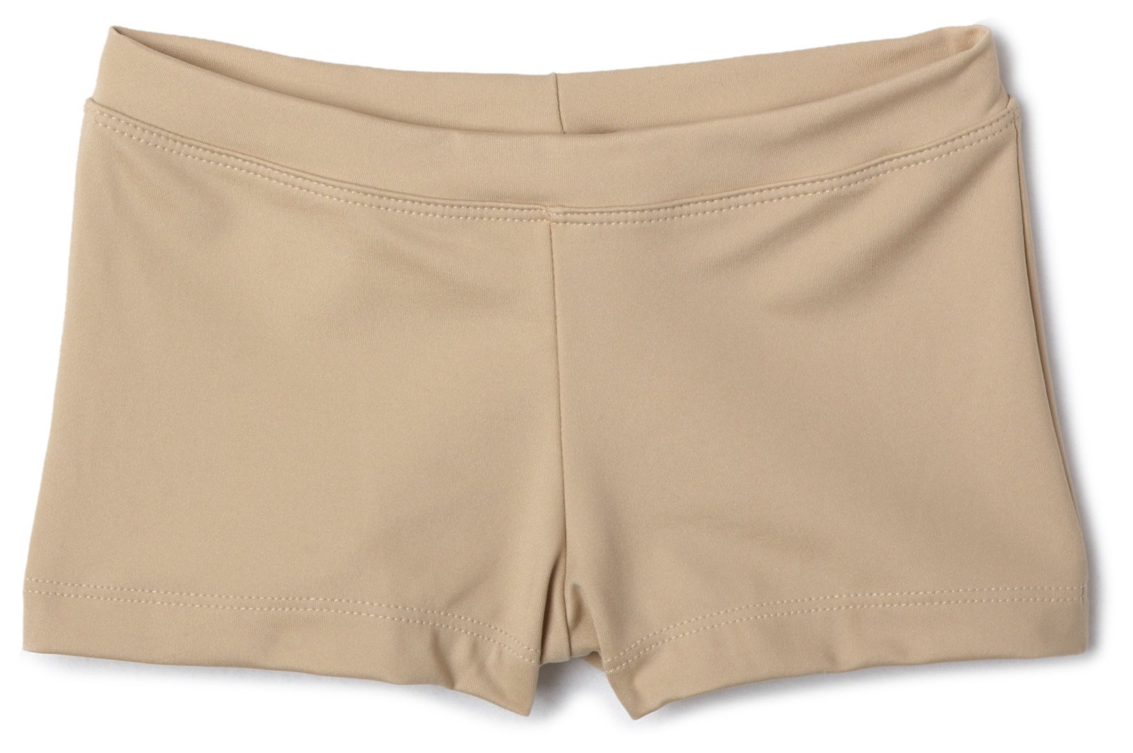 Capeziogirls Boys Cut Low Rise Short, Nude, Medium (8-10)