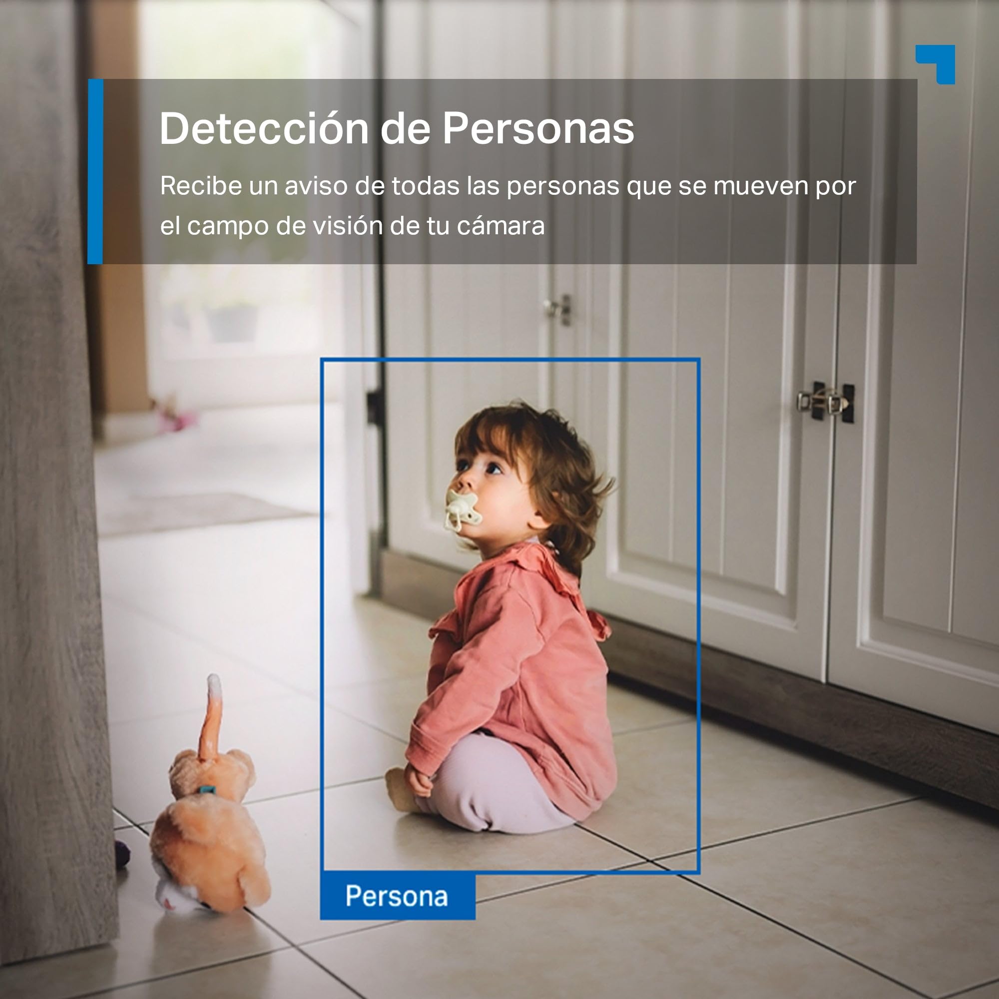 Tapo C216, Mini Cámara de Vigilancia 2K 3MP 360°, Grabación Interior/Exterior, Detección IA y Notificaciones, Tarjeta MicroSD de hasta 512 GB