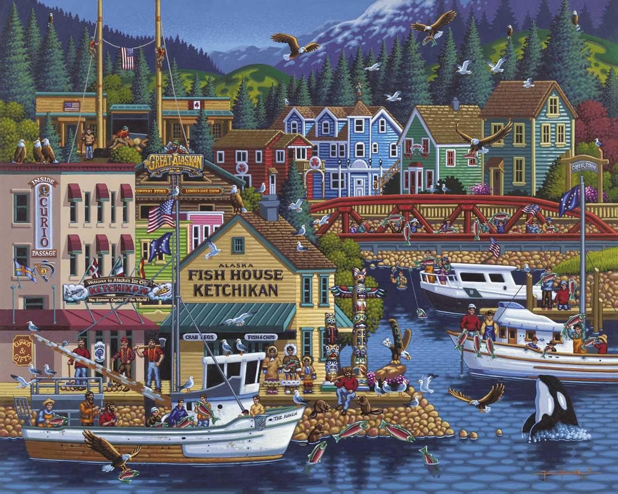 Dowdle Jigsaw Puzzle - Ketchikan - 500 Piece