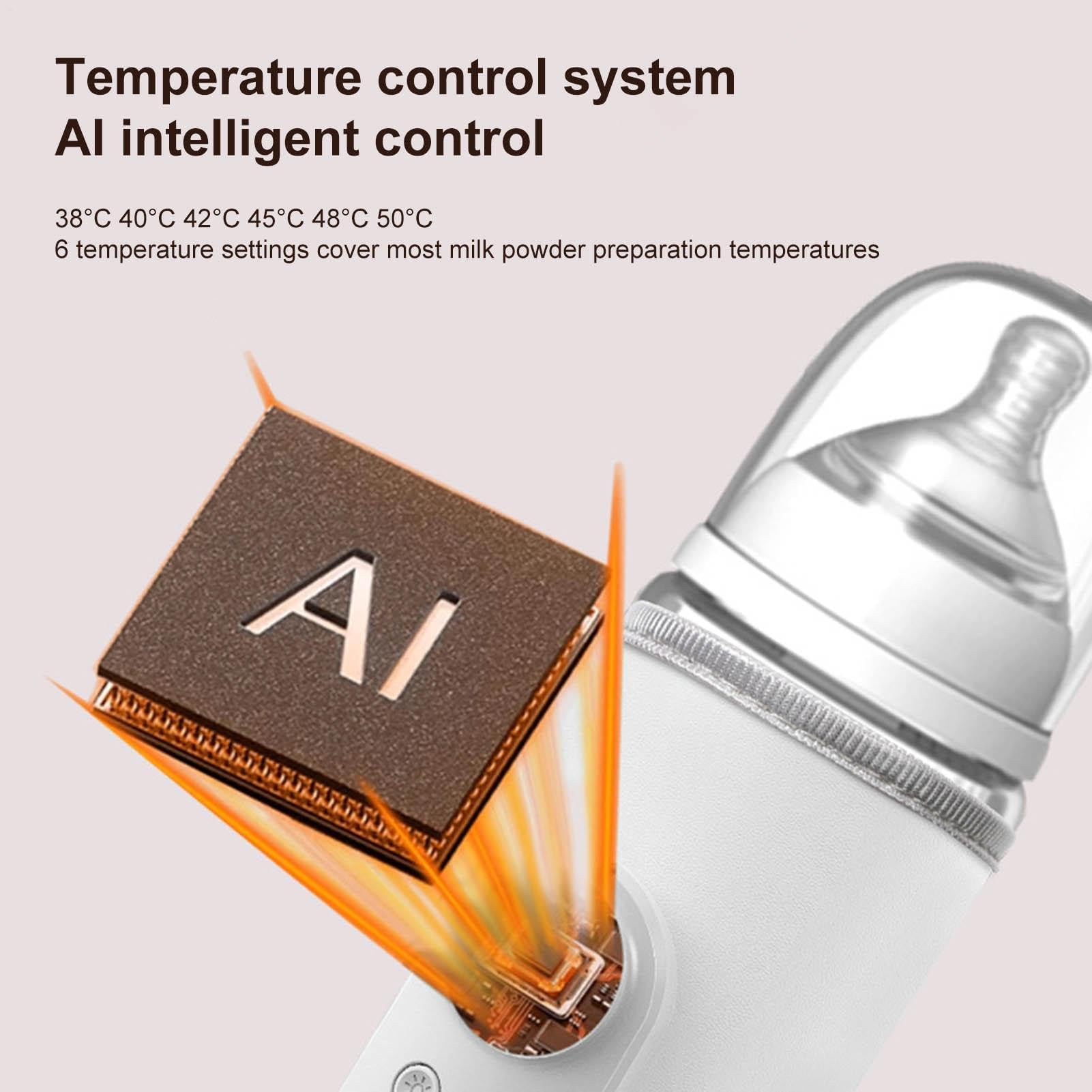 Przenośny podgrzewacz mleka USB, urządzenie do kontroli temperatury do butelek grzewczych, kompaktowa konstrukcja do podróży, wygodne rozwiązanie do podgrzewania mleka