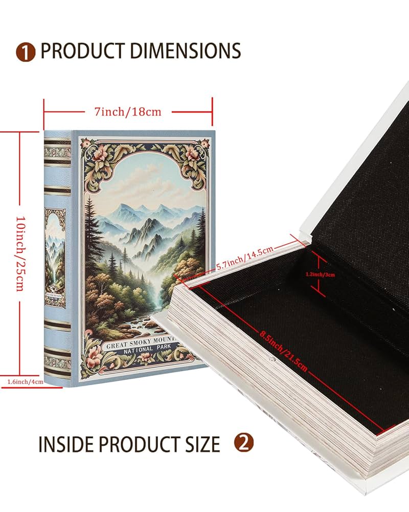 Play mountain  プレイマウンテン　家型　ブックボックス Amazon.com: XIAOAIKA Decorative Wooden Book Box - Vintage