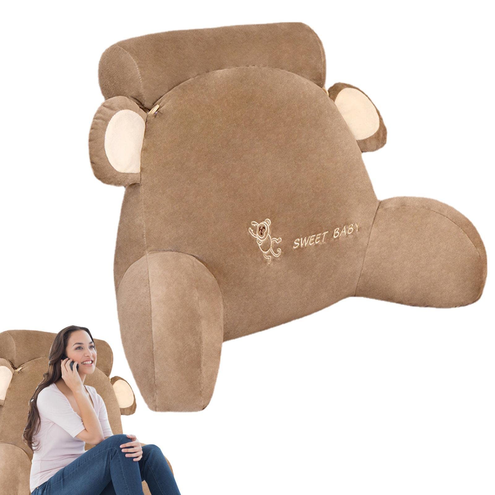 Poduszka na krzesło Poduszka do czytania, poduszka pod plecy, duża poduszka z podłokietnikami, oparcie łóżka Poduszka pod plecy, wygodna i ergonomiczna poduszka Sofa klinowa, łóżko, fotel (Color : Mo