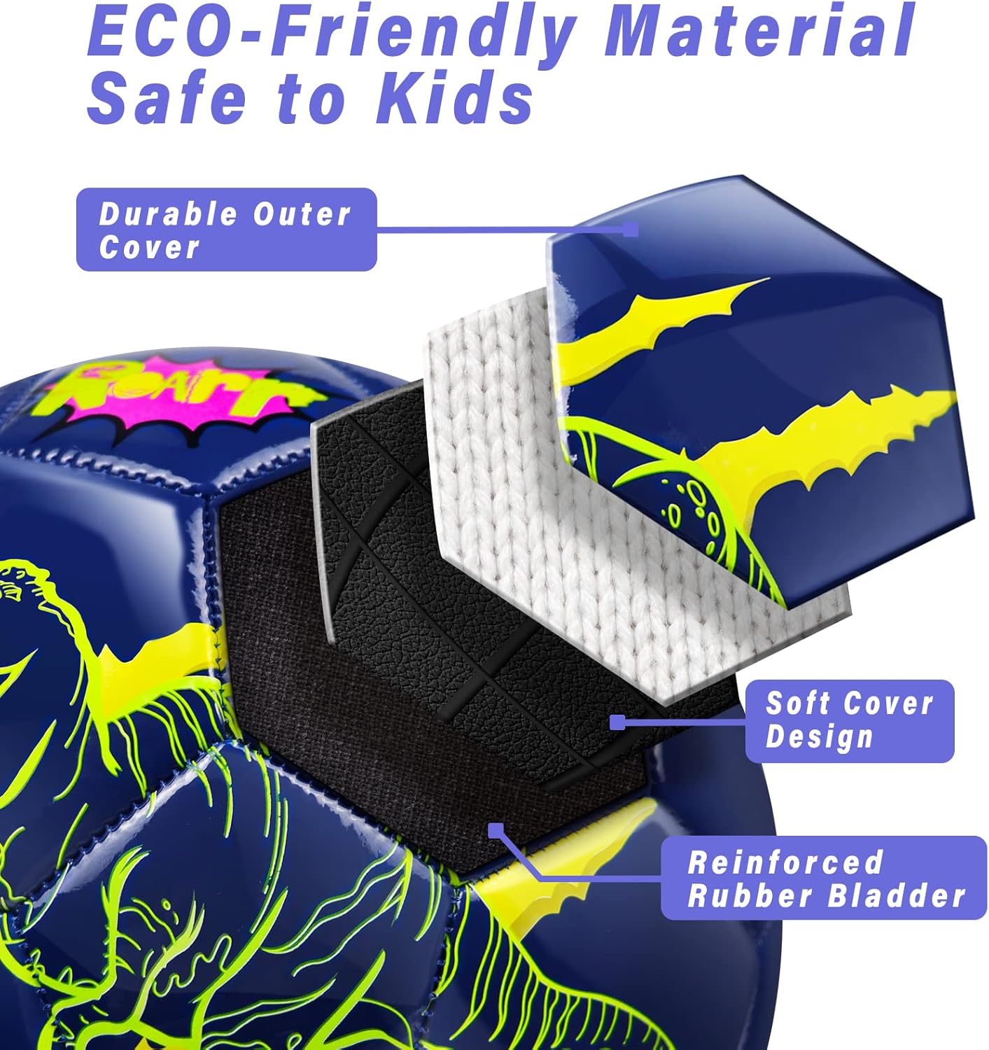 Soccer Balls Size 3, Kids Size 3 Soccer Learning Ball, Soccer Bag, Soccer Ball Backpack, Sports Ball Training Ball for Boys Girls Children Birthday Christmas Soccer Present