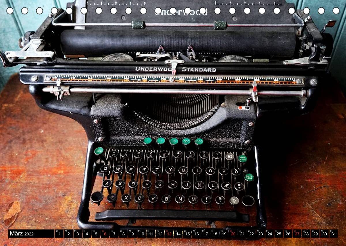 Antike Schreibmaschinen (Tischkalender 2022 DIN A5 quer): Nostalgische Bilder alter Schreibmaschinen erzählen die Geschichte der Schreibtechnik ... 14 Seiten ) (CALVENDO Hobbys)
