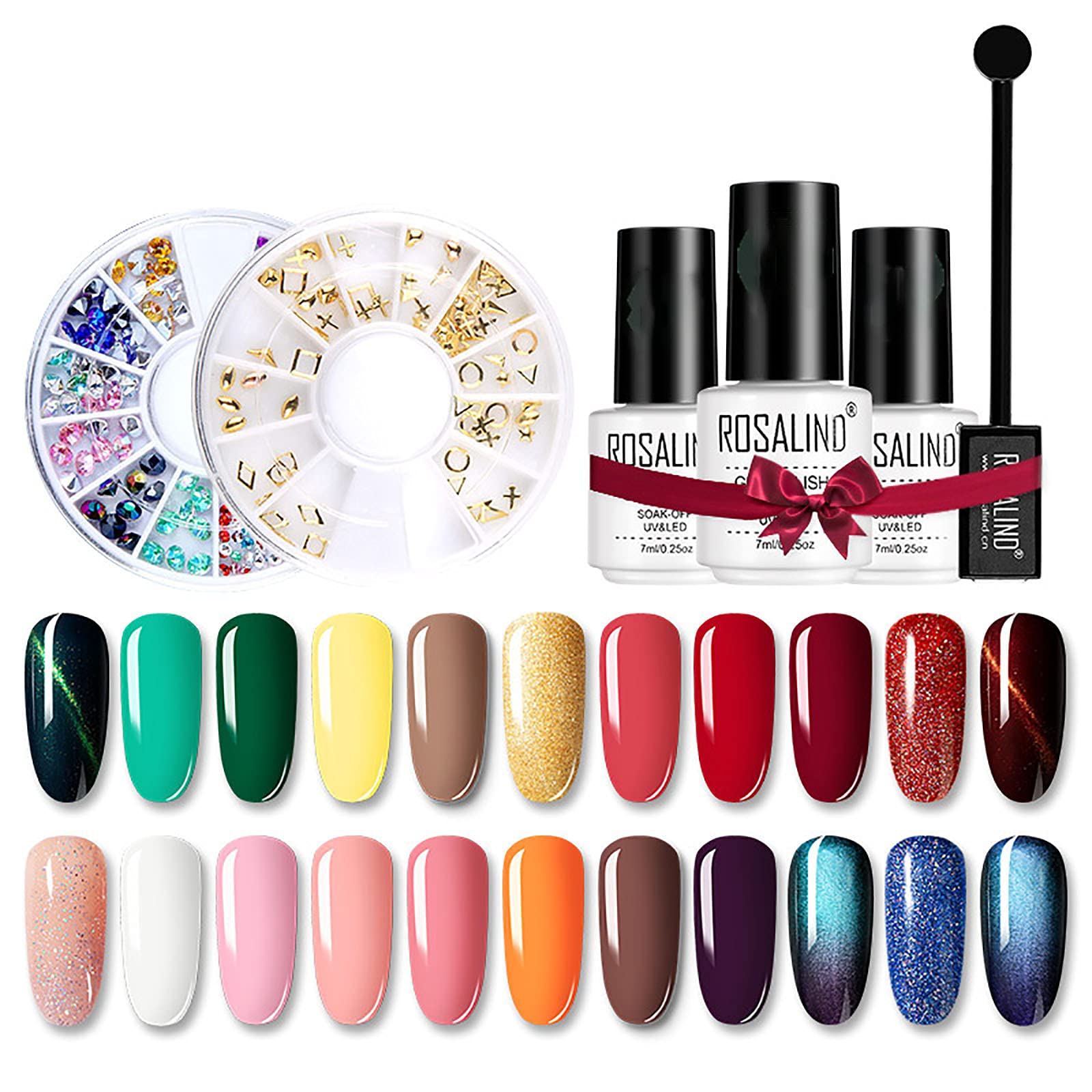 22 Colori Cat Eye Magnetic Nail Gel Polish Set UV Gel Varnish Chameleon Soak off Lacquer Smalto Manicure con Decorazioni