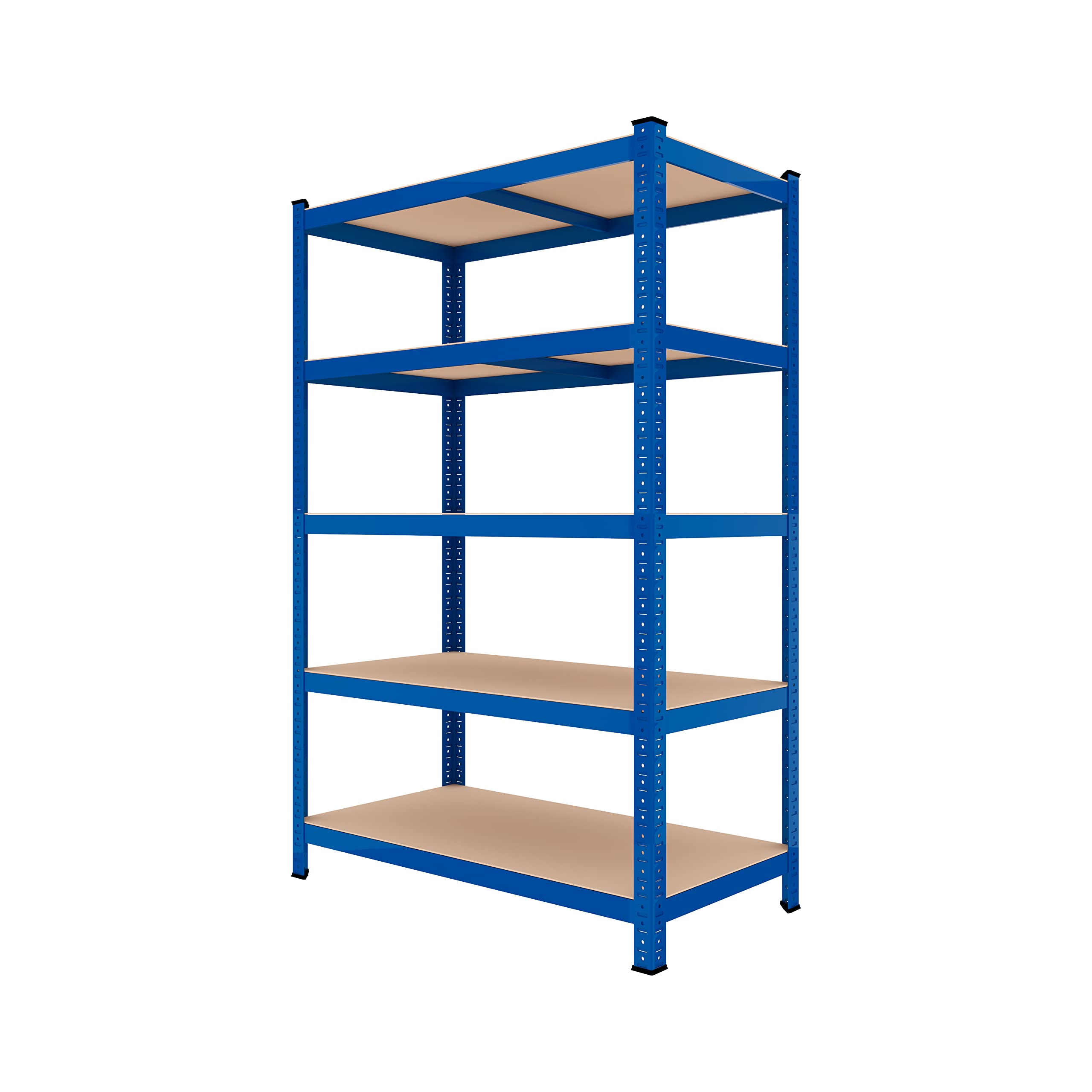 Arreditaly Scaffale In MDF E Metallo Mensole Alta Portata 180 x 90 x 60 cm Fino a 875 kg Con 5 Ripiani Regolabili In Altezza Garage Officina Cantina Capannone Magazzino Design Modulare Jutiapa (Blue)