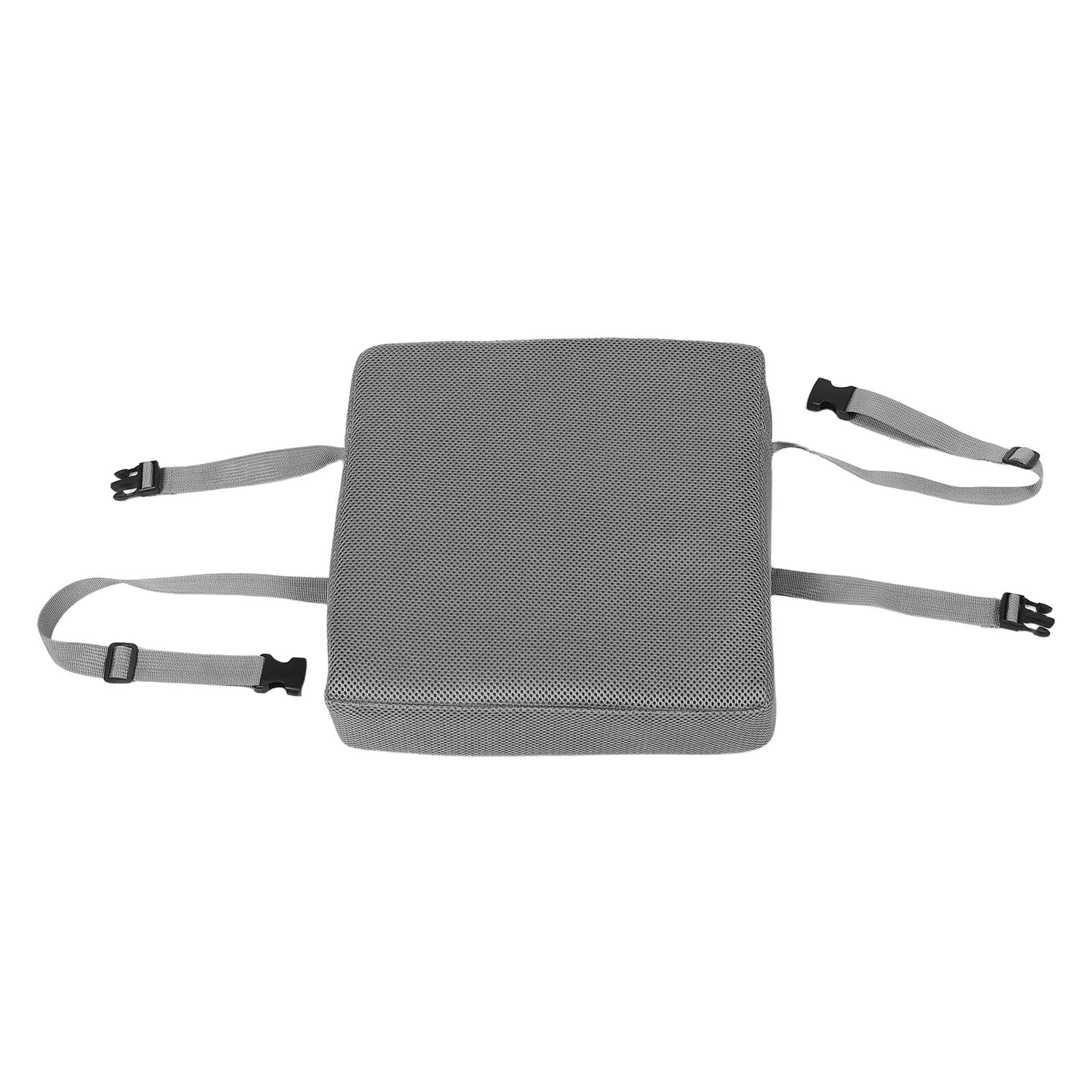 Abaodam Seggiolino Rialzato per con Cuscino Traspirante Grigio Inserto Imbottito Antiscivolo per Seggiolone con Cinturino Regolabile Adatto per Sedie da Pranzo e Uso Domestico