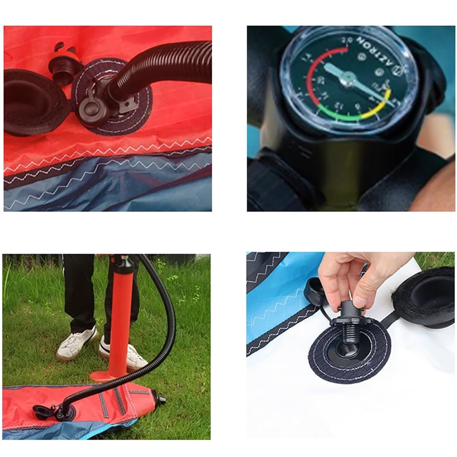Aufblasbares Paddelboard zum Surfen, Wing Foiling, Windsurfen, professionelles freistehendes Design für Wassersportabenteuer, langlebig und tragbar