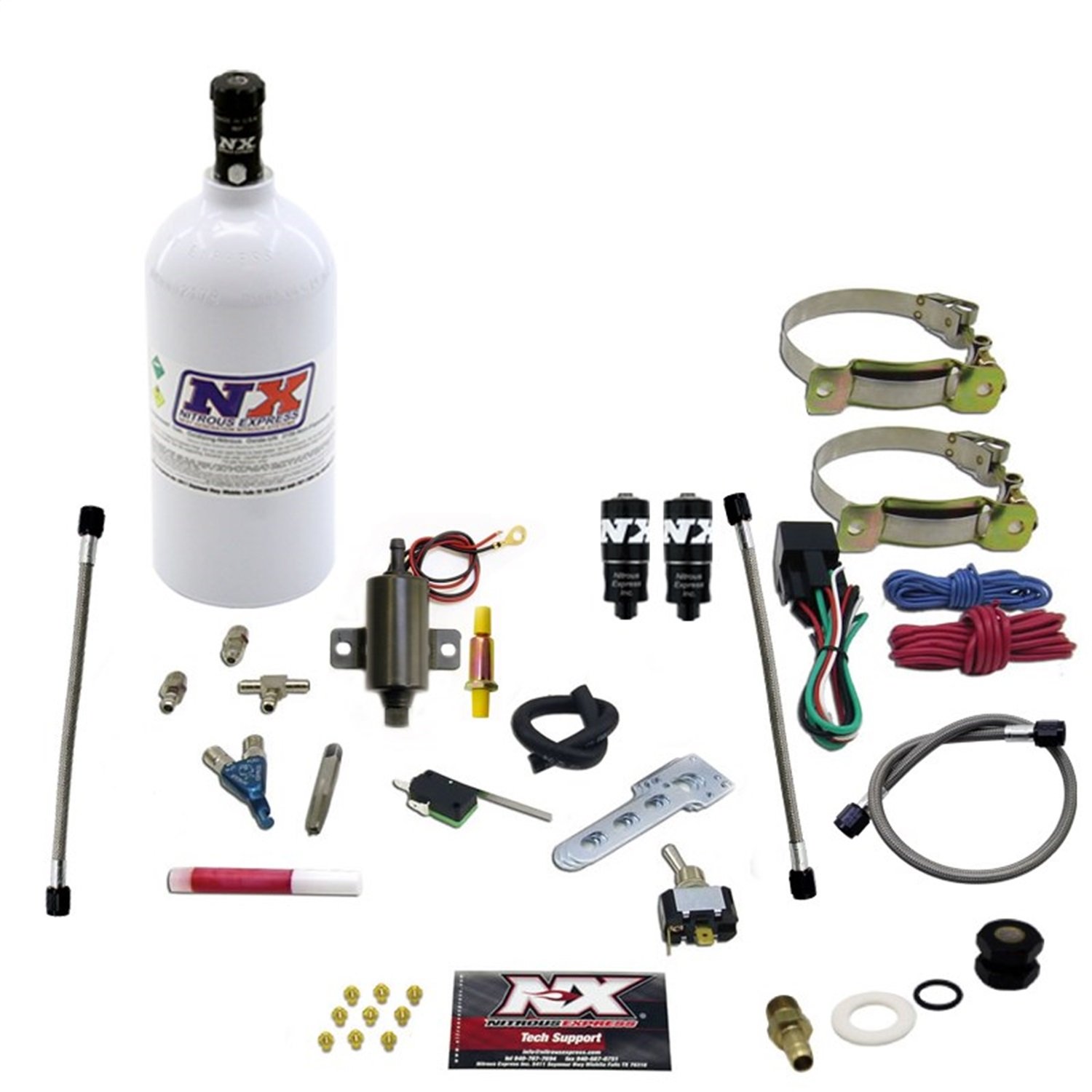 Nitrous Express 15910 Nitrous Oxide Bottle Transfer Kit - For Refilling Nitrous Cylinders