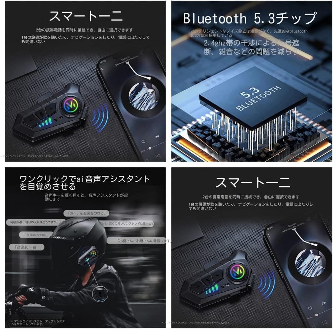 Amazon.co.jp: [VGV] ORZ Bluetooth フリップアップヘルメット メンズ