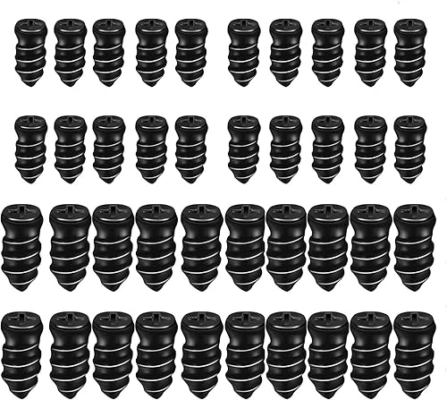 40 piezas de clavos de reparación de neumáticos de vacío rápido, varios tamaños, resistentes a altas temperaturas, de goma con ranura cruzada,
