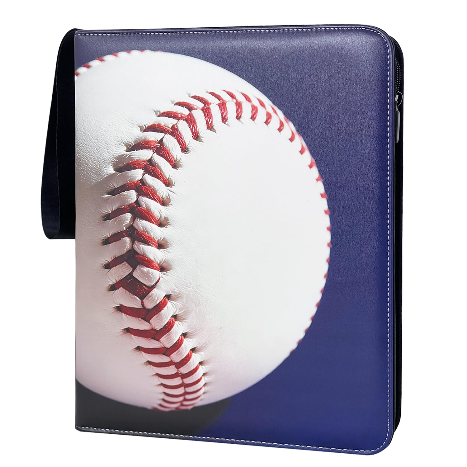 Raccoglitore per carte da baseball con 900 tasche, con pagine nere e maniche, per collezionisti, regalo per ragazzi e ragazze