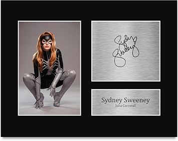 HWC Trading Sydney Sweeney Madame Web Julia Cornwall Gifts Printed Signed Autograph Picture for Movie Memorabilia Fans - US Letter ID-012573