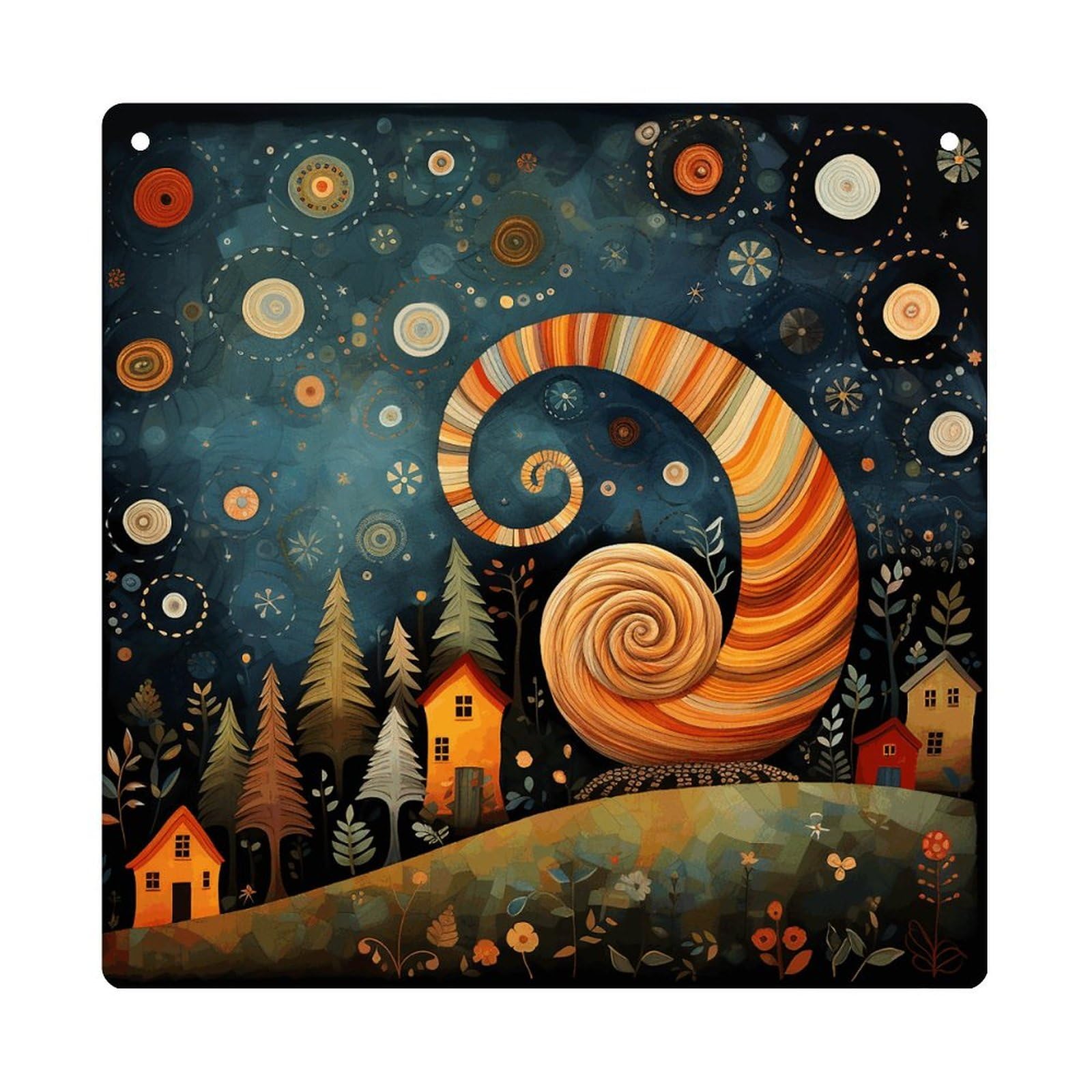 Adfgyerh Style Snail Element Picture Hanging Ornaments Window Hanging Modern Acrylic Decor For Living Room Bedroom Dining Room Hallway Office Wall Decor, 8X8 In