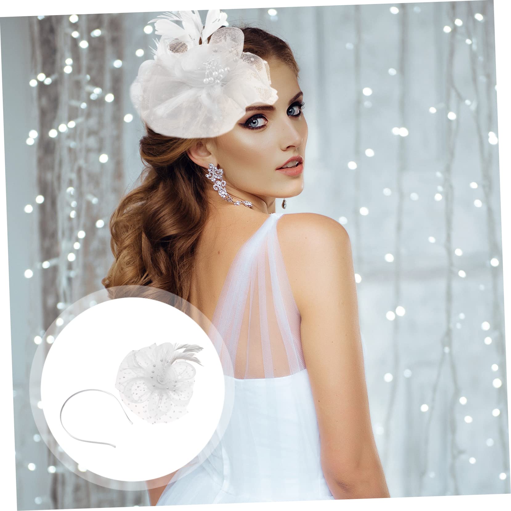 GALPADA 5sets Fascinator Elegante per Donne Cappello Cerimonia con Velo per Feste Matrimoni e Tea Party Accessori per Stile Vintage Adatto Ogni Occasione Speciale