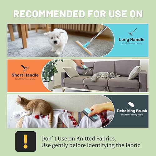 Miniatura 4 de SDDFFS Juego de removedor de pelo de mascotas, herramienta de depilación de mascotas, grande, pequeña y mini, removedor de pelo de perro para