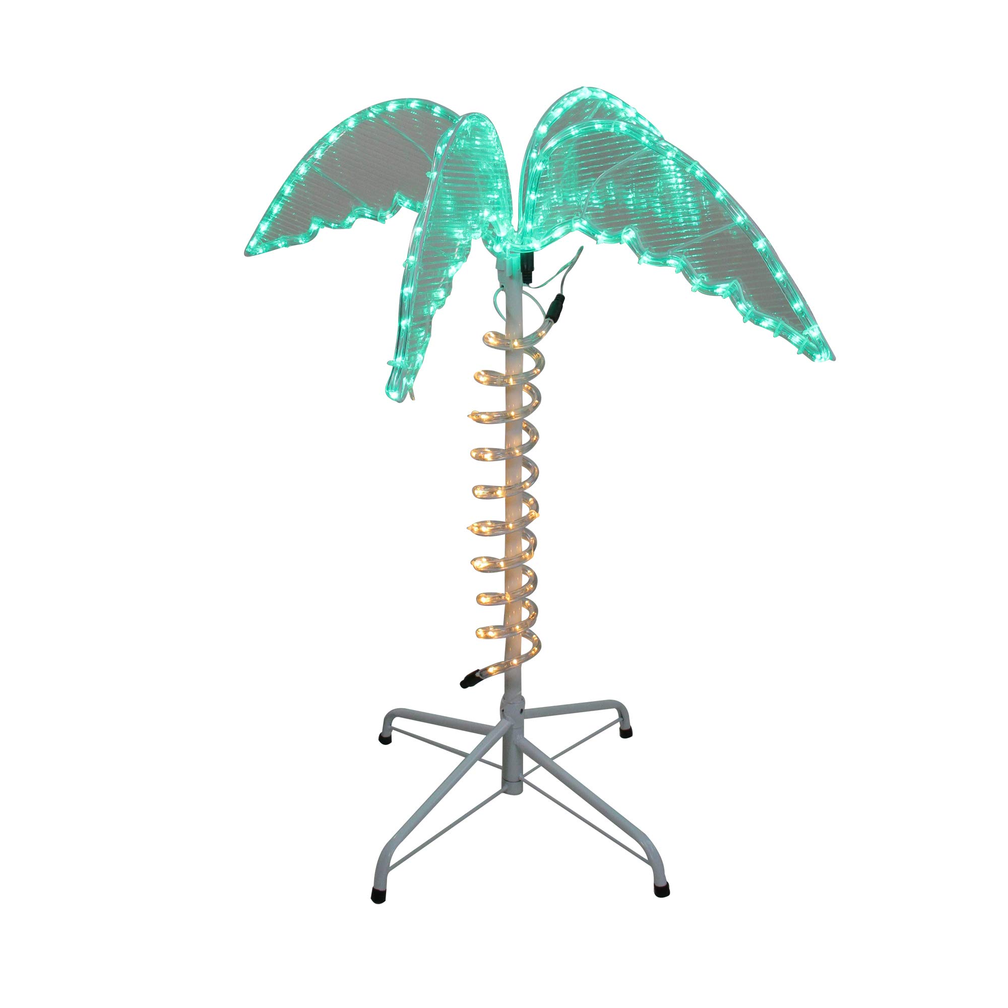 LED Palm Tree Rope Light Outdoor Decoration - 2.5' - Green and Clear Lights