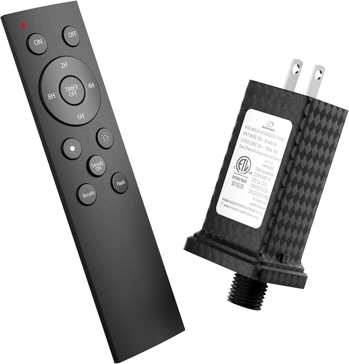 addlon Replacement Adapter & Remote Control for String Lights | Compatible Only with addlon String Lights, Easy Replacement for Lost or Damaged Adapter and Remote