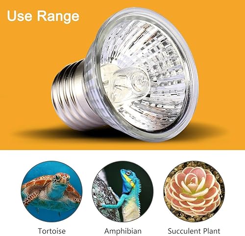 Miniatura 4 de Lámpara de sol de 75 W de espectro completo para tomar el sol, lámpara de calor para reptiles, bombillas de crecimiento para tortugas, lagartos,