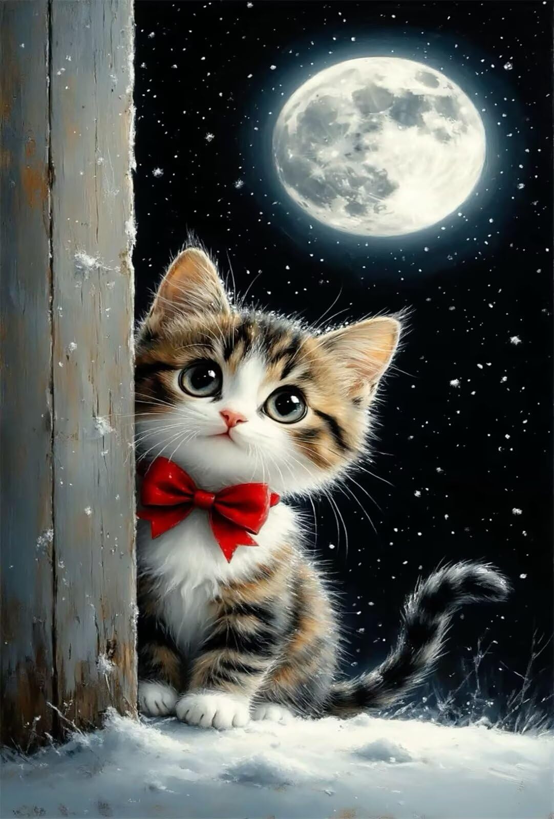 Puzzle 1200 Pezzi Animale Gatto Luna Gioco Educativo Sfida Impossibile Divertente Adatto Come Decorazione da Parete e Regalo Puzzle Classici 1200 Pezzi 75 x 50 cm