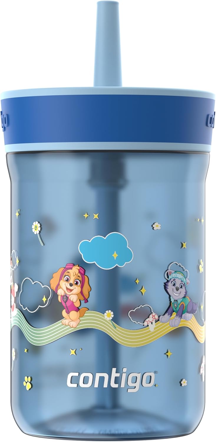 Contigo Leighton Tumbler with Straw, 14 oz, Cool Lime PAW Patrol (Color changing straw); Glacier PAW Patrol (Color changing body) - Image 5