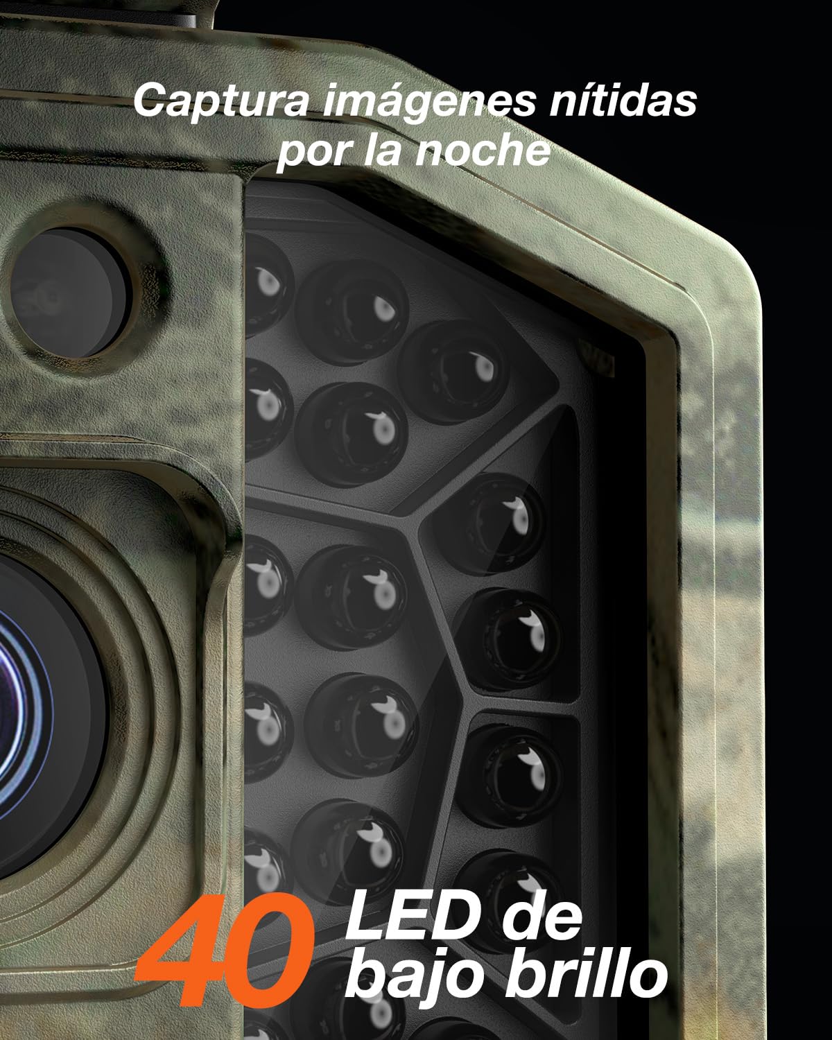 iZEEKER Cámara de Caza Solar 4K 48MP, con Visión Nocturna, Impermeable IP66, 0.1s Tiempo de Activación, Batería de Litio de Gran Capacidad Integrada, Observación de Animales, con Tarjeta SD de 32GB
